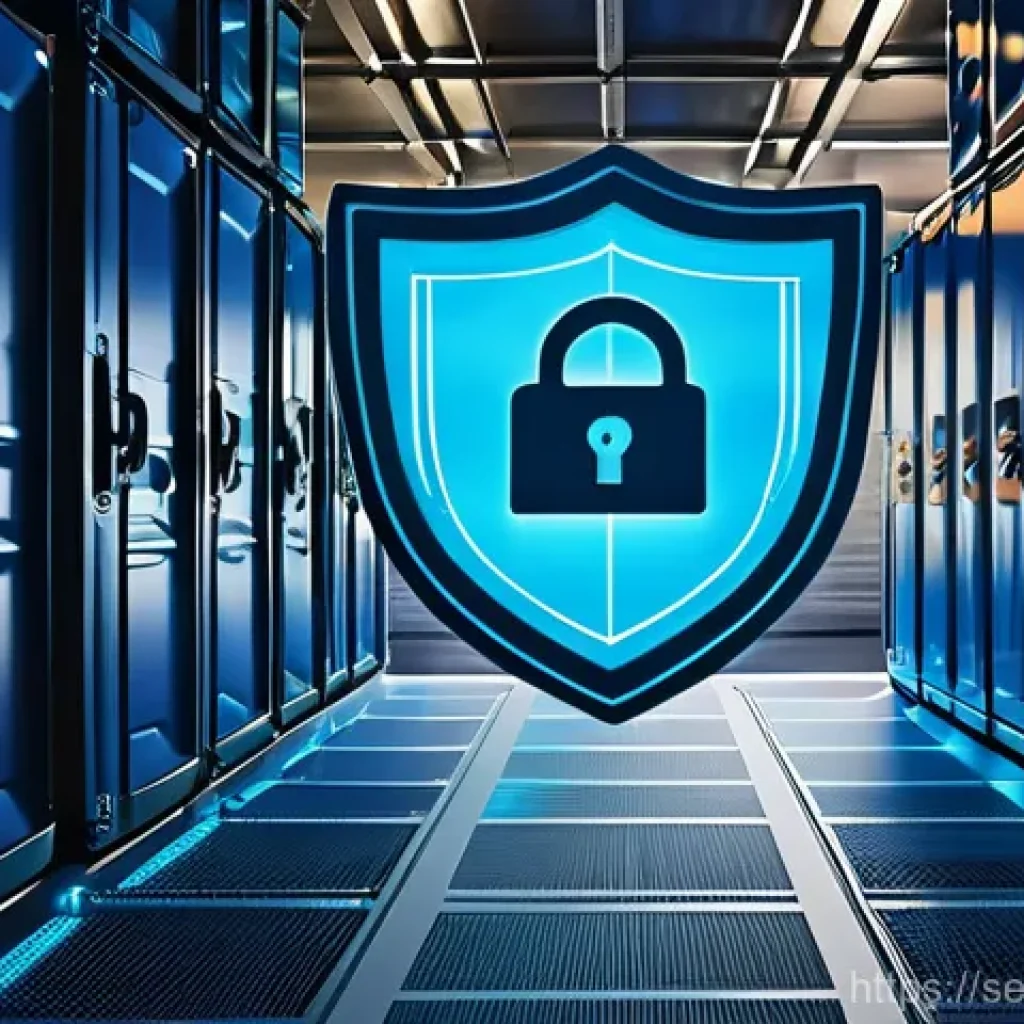 컨테이너 보안 솔루션 평가 기준 - **Image Prompt 1: The Heart of Container Security**
A futuristic, clean data center environment ...