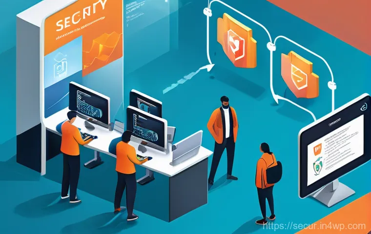 컨테이너 배포 후 보안 점검 방법 - A futuristic, sleek security operations center (SOC) with multiple large, transparent screens displa... 컨테이너 배포 후 보안 점검 방법 - A futuristic, sleek security operations center (SOC) with multiple large, transparent screens displa...